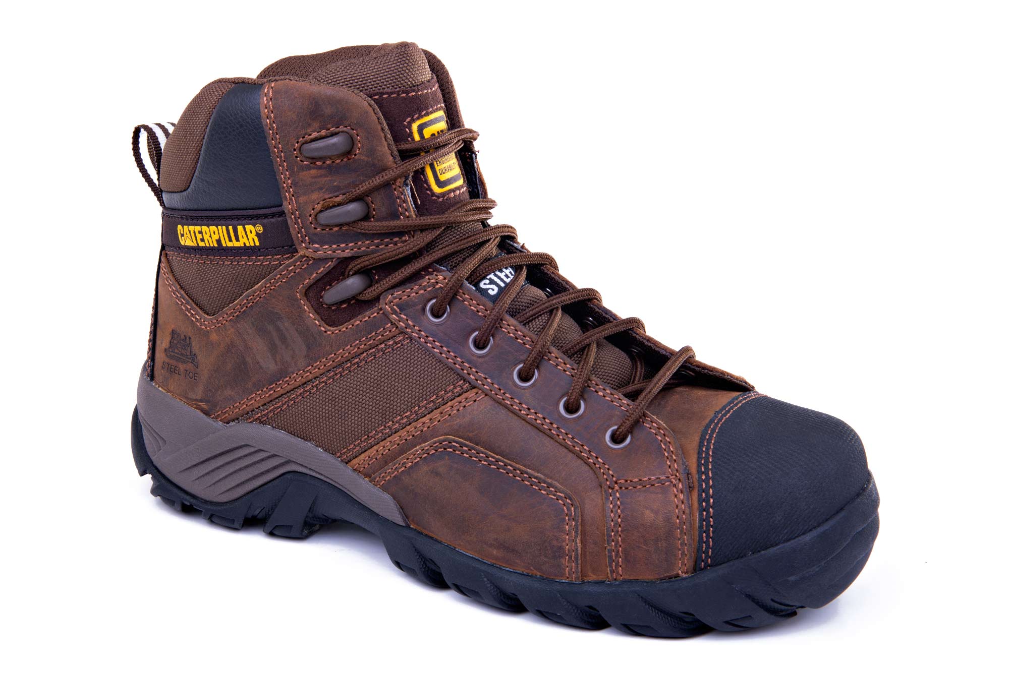 CAT Footwear Argon HI ST Mens Safety Boot Brown