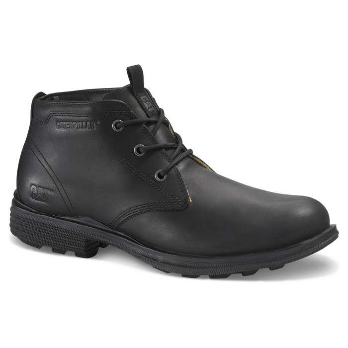 CAT FOOTWEAR - GRAYS RIVER - LEATHER BOOTS - BLACK