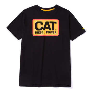 Caterpillar Power Tee T Shirt Workwear Detroit Blue