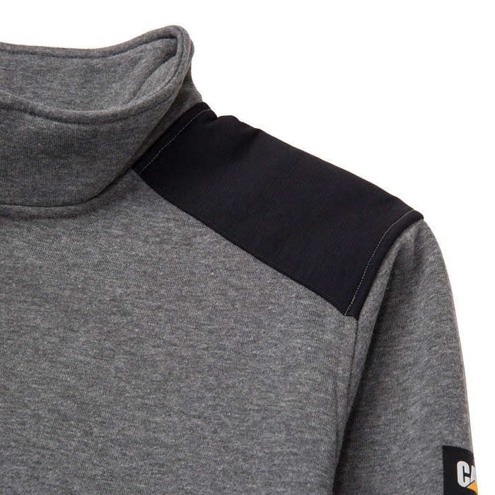 Essential 1/4 zip sweatshirt | Dark Heather Grey | CAT Apparel