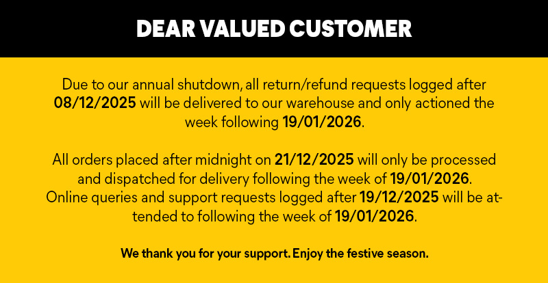CAT Footwear South Africa December Shutdown Notice